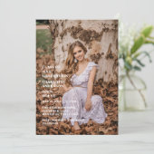 上級おめでとう卒業写真 招待状 (スタンド正面)