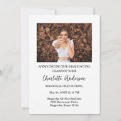 上級おめでとう卒業写真 招待状 (裏面)