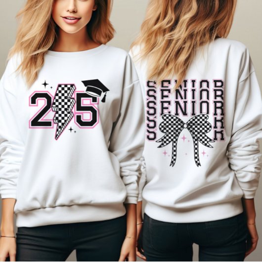 上級クラス2025レトロ卒業シニアTシャツ スウェットシャツ