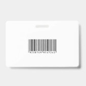 上級ビジネスマン |バーコード バッジ (裏面)