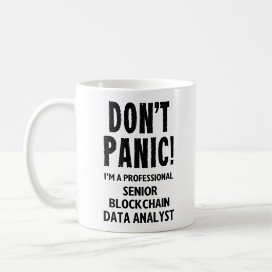 上級ブロックチェーンデータアナリスト コーヒーマグカップ (左)