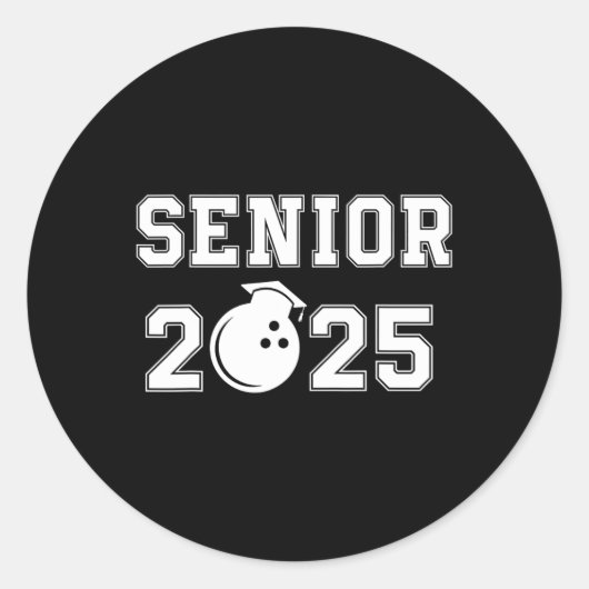 上級ボーリング選手2025 ラウンドシール (正面)