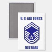 上級マスター・サージャント USAF マグネット (正面/裏面)