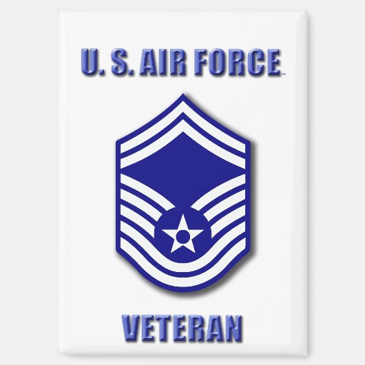 上級マスター・サージャント USAF マグネット (正面)