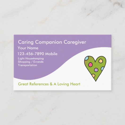 上級介護者の名刺 名刺 (正面)