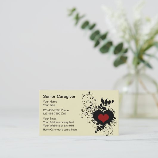 上級介護者の名刺 名刺 (スタンド正面)