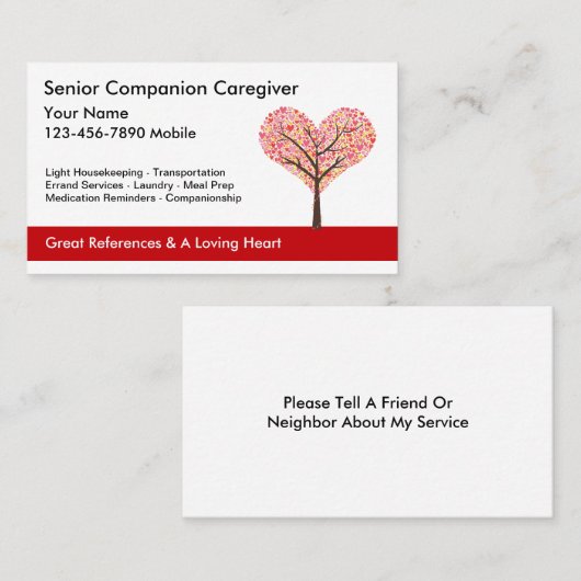 上級介護者の名刺 名刺 (正面/裏面)