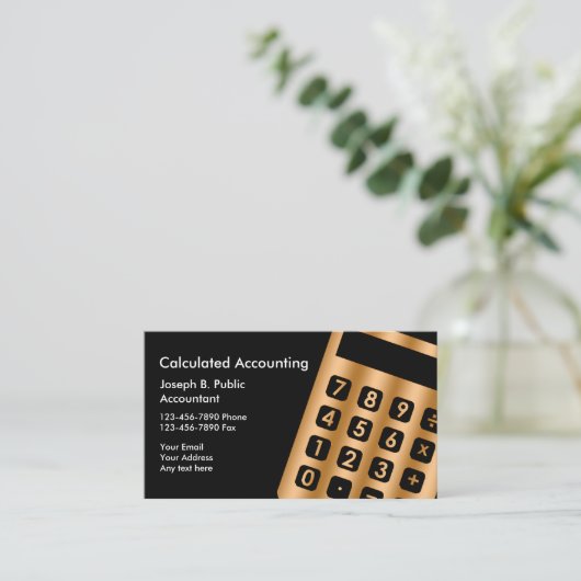 上級会計士の名刺 名刺 (スタンド正面)