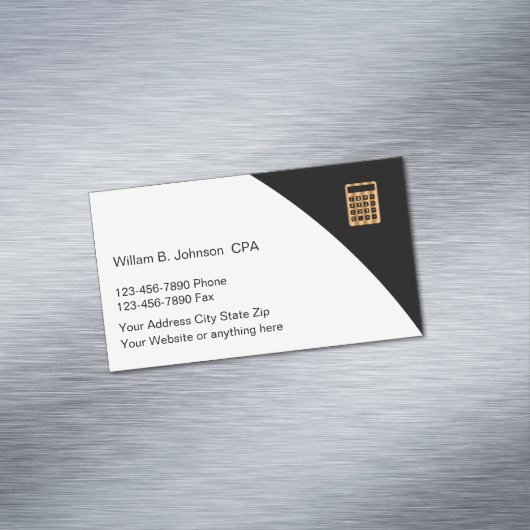 上級会計士CPAテーマ マグネット名刺 (インサイチュ)