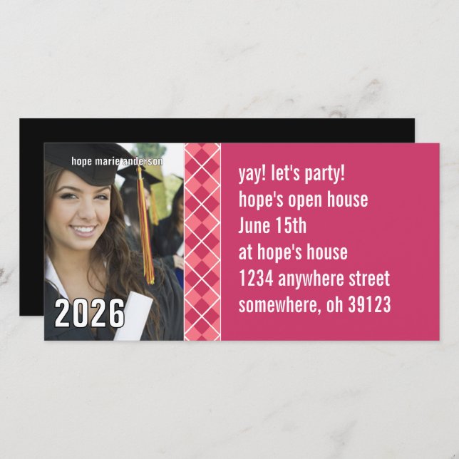 上級写真- 2010年卒業招待状 (正面/裏面)