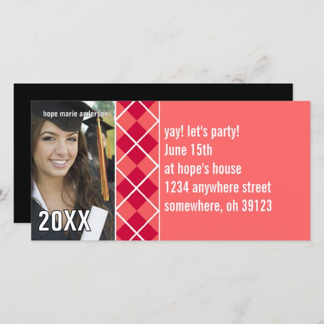 上級写真- 2010年卒業招待状 (正面/裏面)