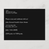 上級卒業写真招待状 インビテーションポストカード (裏面)