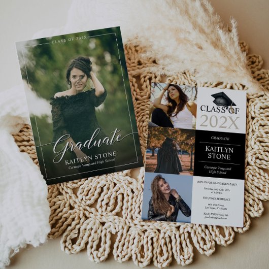 上級卒業発表招待状 招待状