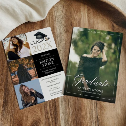 上級卒業発表招待状 招待状