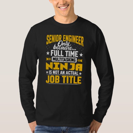 上級技術者の役職 Tシャツ (正面)