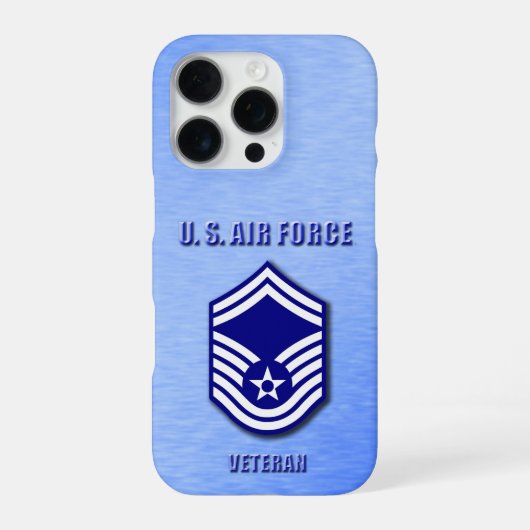 上級曹長USAF スマホケース iPhoneケース (裏面)