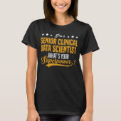 上級臨床データサイエンティスト Tシャツ (正面)