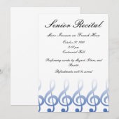 上級音楽発表会 招待状 (正面/裏面)