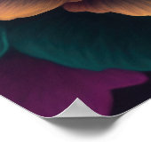 上絵画花の ポスター (角)