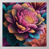 上絵画花の ポスター (正面)