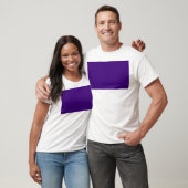 上胸部紫色ノイズグラフィックティーカスタマイズ-  Tシャツ (ユニセックス)