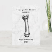 上腕骨おもしろい幸せな父の日 カード (正面)