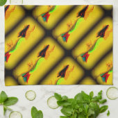 上行人魚のキッチンタオル キッチンタオル (折り畳み)