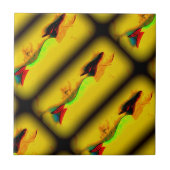 上行人魚瓦 タイル (正面)