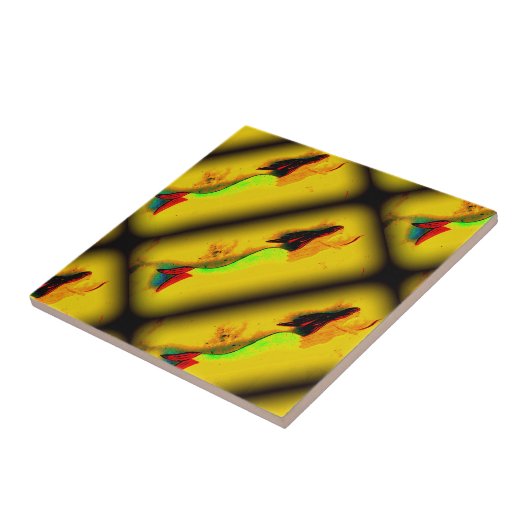 上行人魚瓦 タイル (側面)