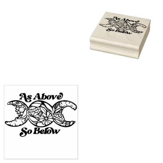 上記のようにトリプルムーンシンボルの下に ラバースタンプ (押印)