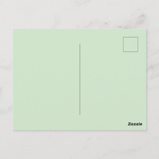 上記のようにナマケモノの下に ポストカード (裏面)