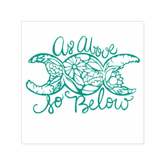 上記のように三重の月の下に セルフインキングスタンプ (デザイン)