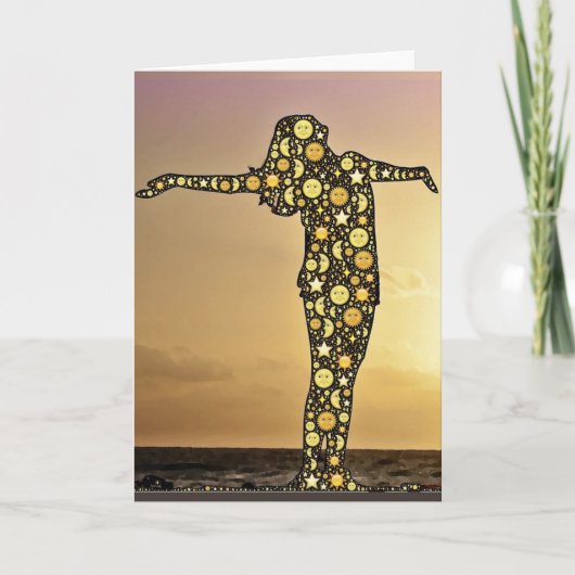 上記のように、グリーティングカードの下 カード (正面)