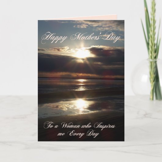 上記のように、母の日のカードの下に カード (正面)