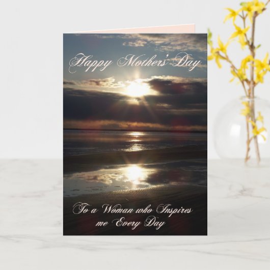 上記のように、母の日のカードの下に カード (黄色い花)