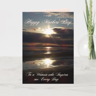 上記のように、母の日のカードの下に カード