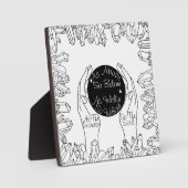 上記のクリスタルボール フォトプラーク (正面)