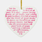 上記のパーソナライズなオーナメントからの知恵 セラミックオーナメント (正面)