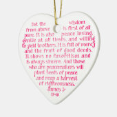 上記のパーソナライズなオーナメントからの知恵 セラミックオーナメント (左)