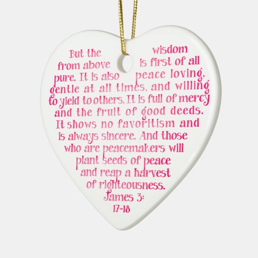 上記のパーソナライズなオーナメントからの知恵 セラミックオーナメント (左)