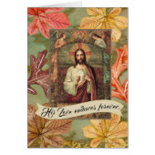 上記の天使の聖餐式のホストを握っているイエス・キリスト (正面)