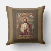 上記の天使の聖餐式のホストを握っているイエス・キリスト クッション (裏面)