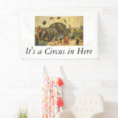 上象の曲芸師 横断幕 (インサイチュ)