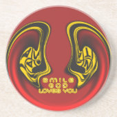 上賛美から:神の愛のスピリチュアル挨拶 コースター (正面)