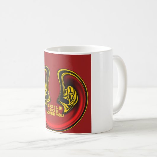 上賛美から：神の愛のスピリチュアル挨拶 コーヒーマグカップ (正面右)