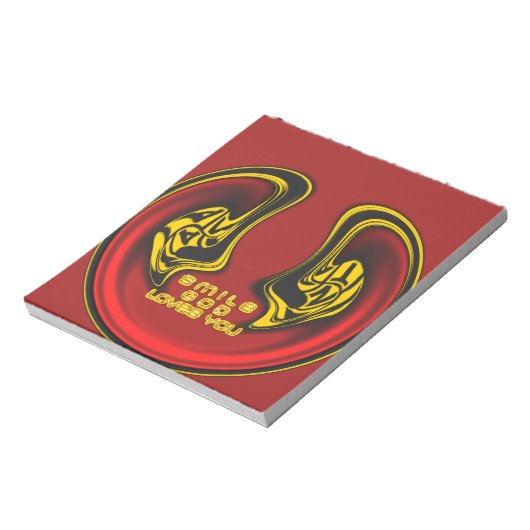 上賛美から:神の愛のスピリチュアル挨拶 ノートパッド (回転)