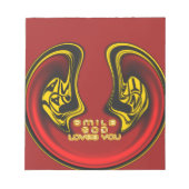 上賛美から:神の愛のスピリチュアル挨拶 ノートパッド (正面)