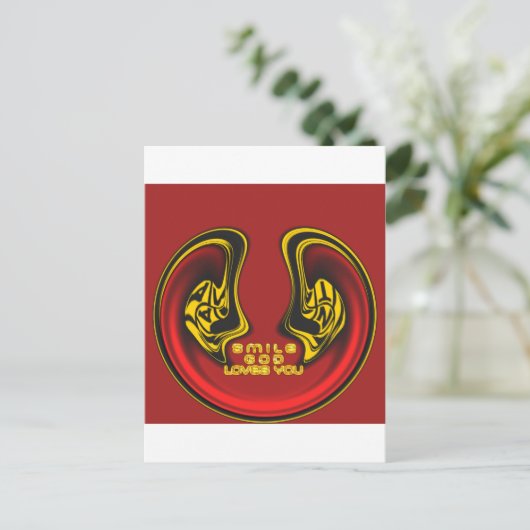 上賛美から:神の愛のスピリチュアル挨拶 ポストカード (スタンド正面)