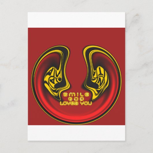 上賛美から:神の愛のスピリチュアル挨拶 ポストカード (正面)