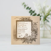 上質でクラシカルなエンゲージメントパーティーの招待状 招待状 (スタンド正面)